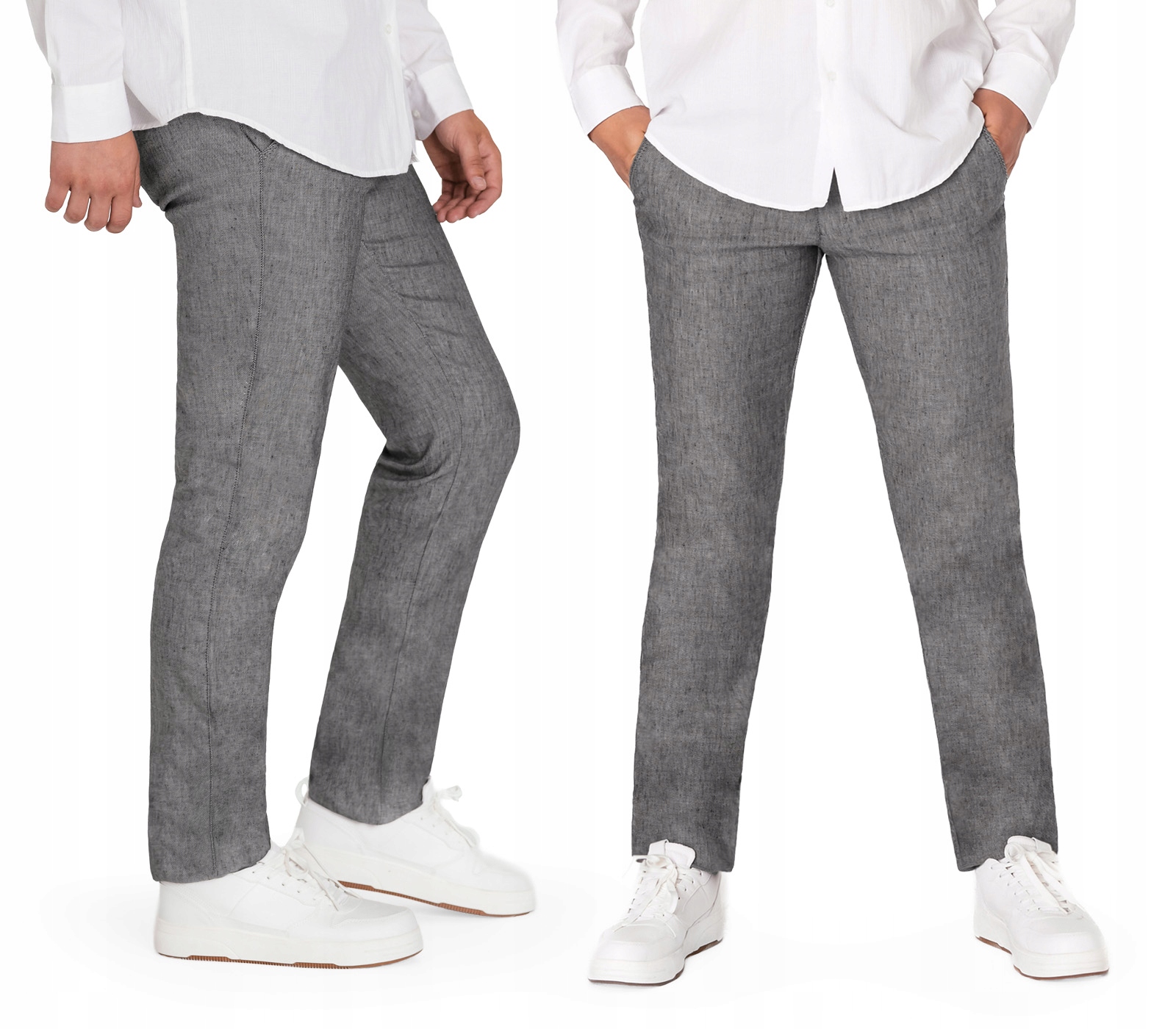 Elegantní pánské společenské kalhoty Chinosy Hunter 410/45 W38L36