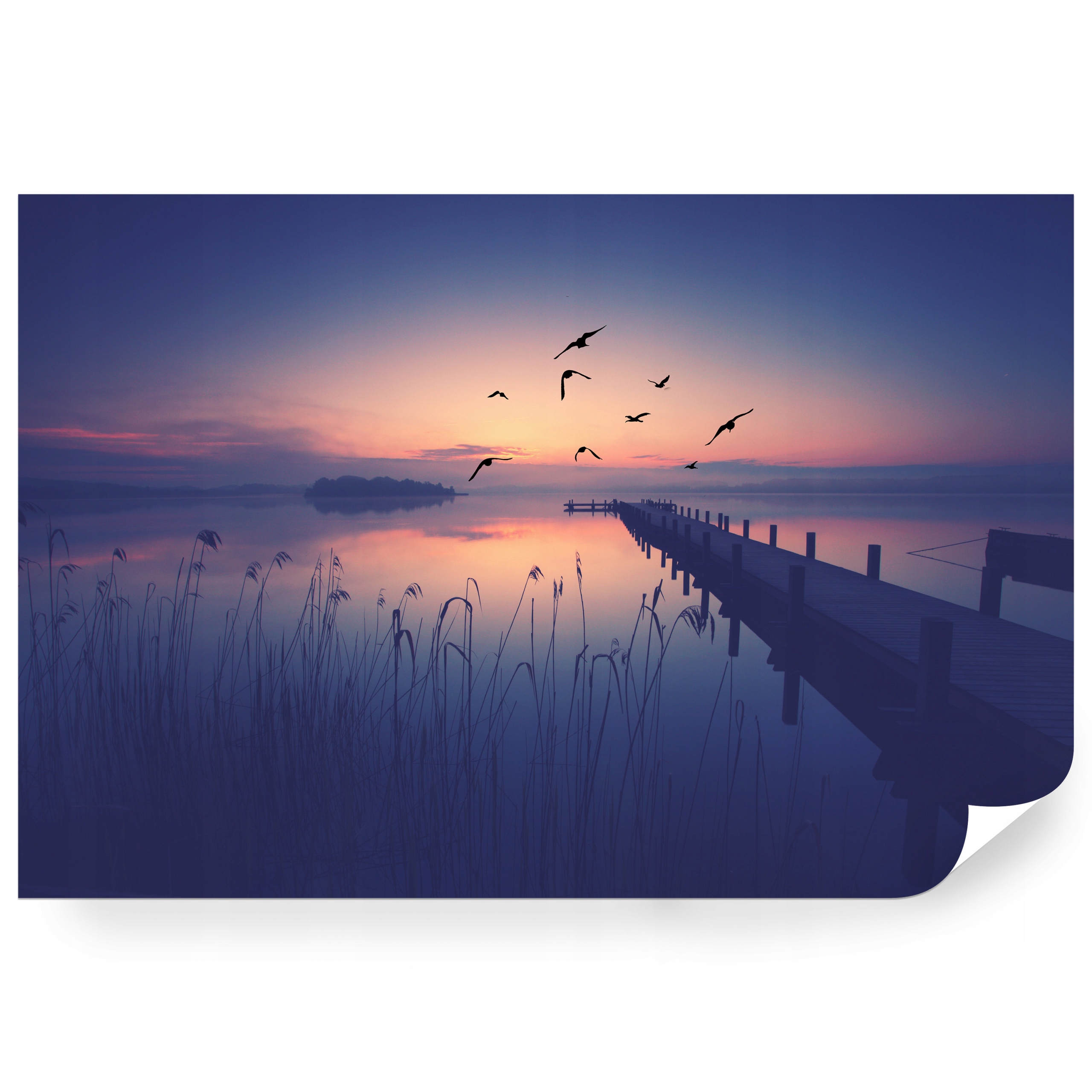 Fototapeta samolepicí Západ Slunce Nad Jezerem 520 x 318 cm