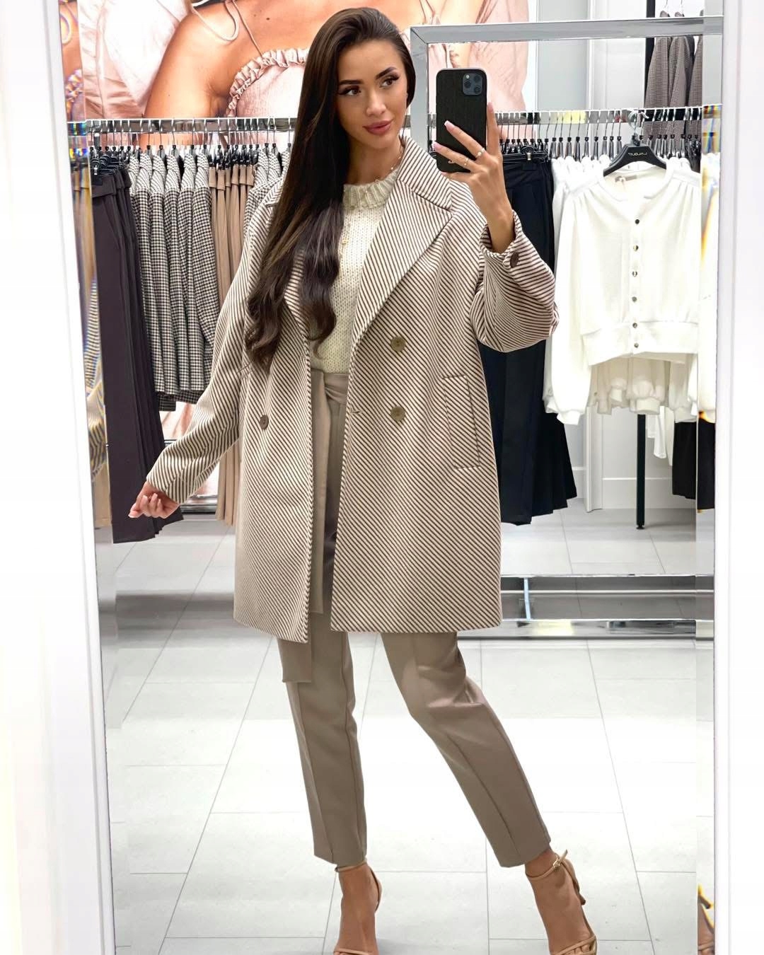 Kakaově hnědé kalhoty Model 0991 Lalous velikost S