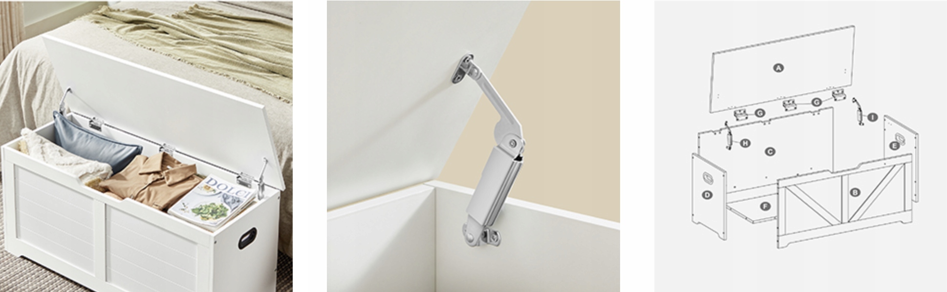 DREWNIANA SKRZYNIA DO PRZECHOWYWANIA DO SYPIALNI PRZEDPOKOJU 100x40x46 Głębokość mebla 40 cm