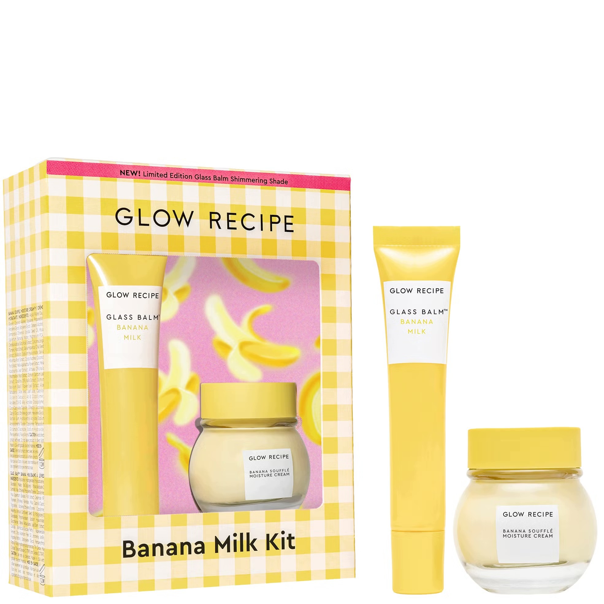 Glow Recipe Banana Milk Kit Edycja Limitowana krem i balsam do ust