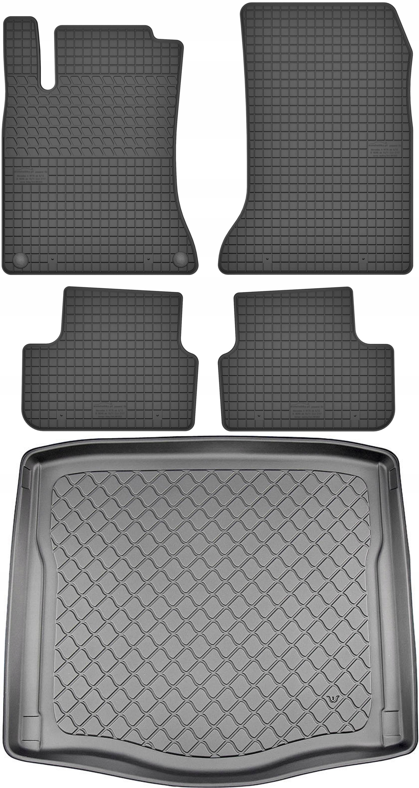 Mercedes Cla I C117 Cp 2013-2019 Koberce s rohožou