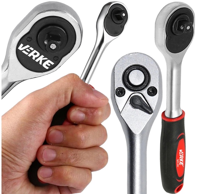 Grzechotka 1/4 Treszczotka Crv Pokrętło Na Klucz Nasadowy Mocna Solidna!!