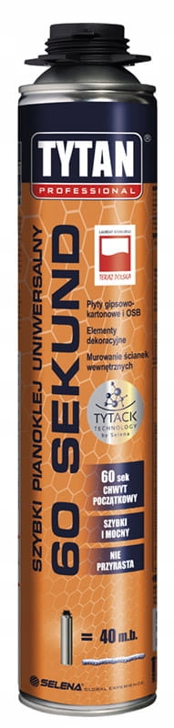 

Tytan pianoklej 60 sekund pistolet 750ml
