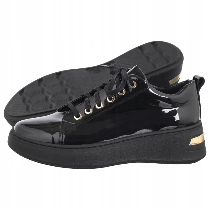 Dámské boty Polobotky na podpatku Nepeke Emine Black Černé