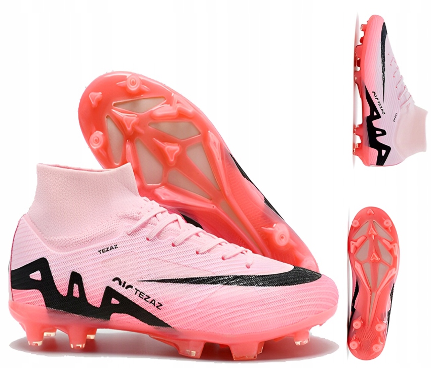 BUTY PIŁKARSKIE KORKI TURFYSPORTOWE MŁODZIEŻOWE MODNA RÓŻOWY lekkie