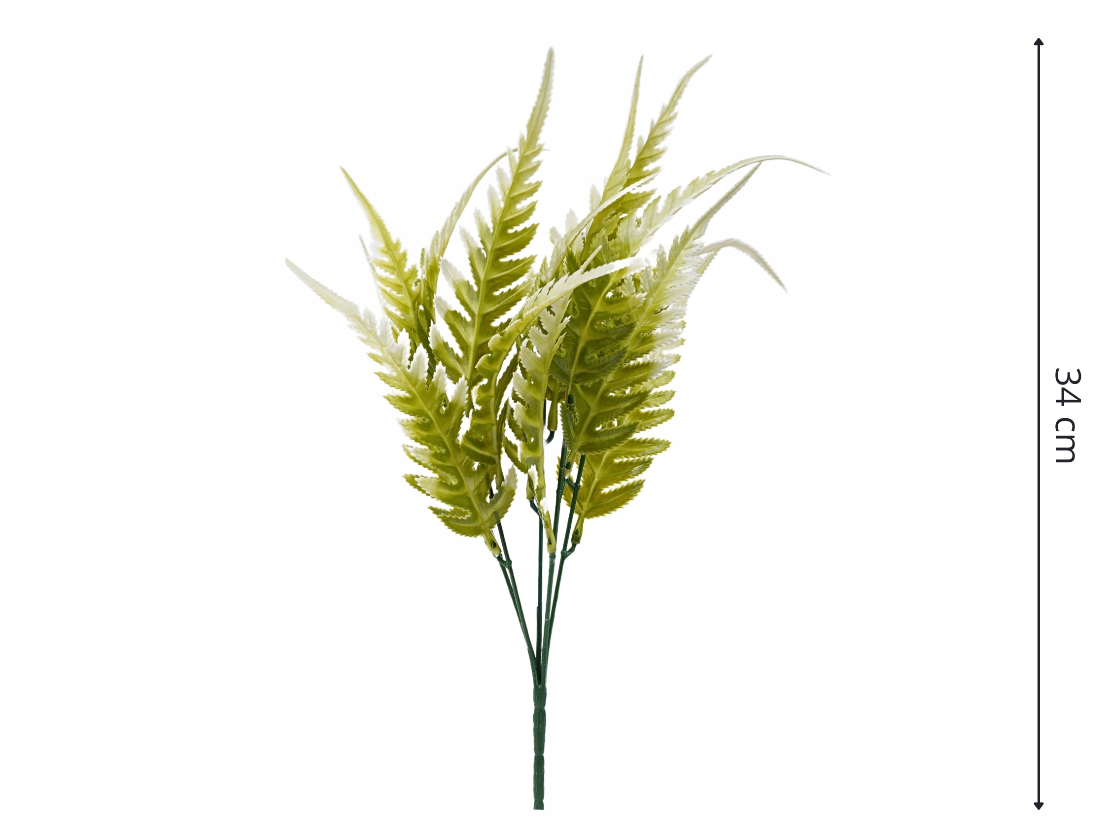 LIŚCIE PAPROCI SZTUCZNA PAPROĆ GAŁĄZKA DODATEK Kod producenta KWO1626 LIŚCIE GĘSTE PREMIUM PAPROĆ 34CM