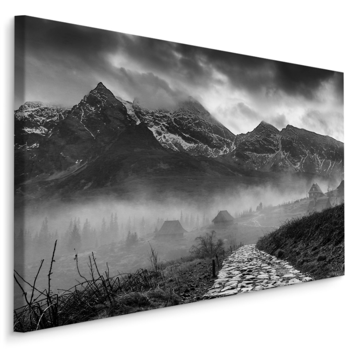 

Obraz Ścienny Czarno-Biały Pejzaż Górski 3D 120x80