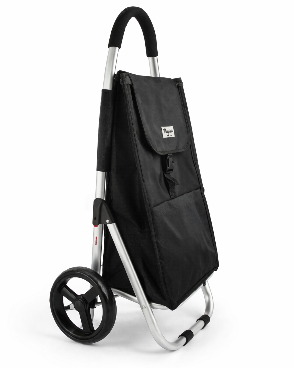 Nákupní vozík černý 67 l Hliníková konstrukce, velká kola 20 cm