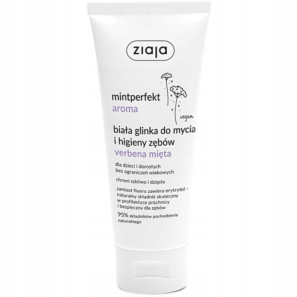 

Ziaja biała glinka mycie zębów verbena mięta 100ml