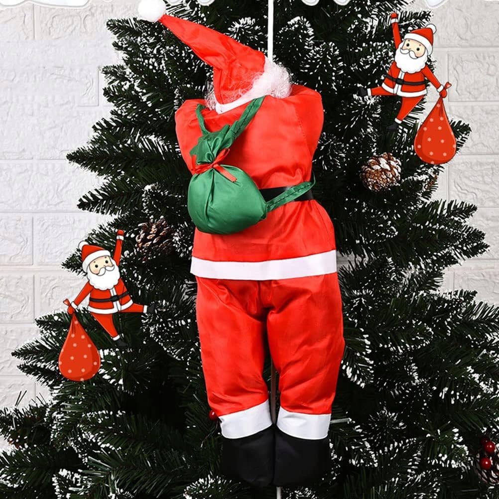 PIĘKNA OZDOBA WSPINAJĄCY SIĘ PO LINIE ŚW MIKOŁAJ Stan opakowania oryginalne