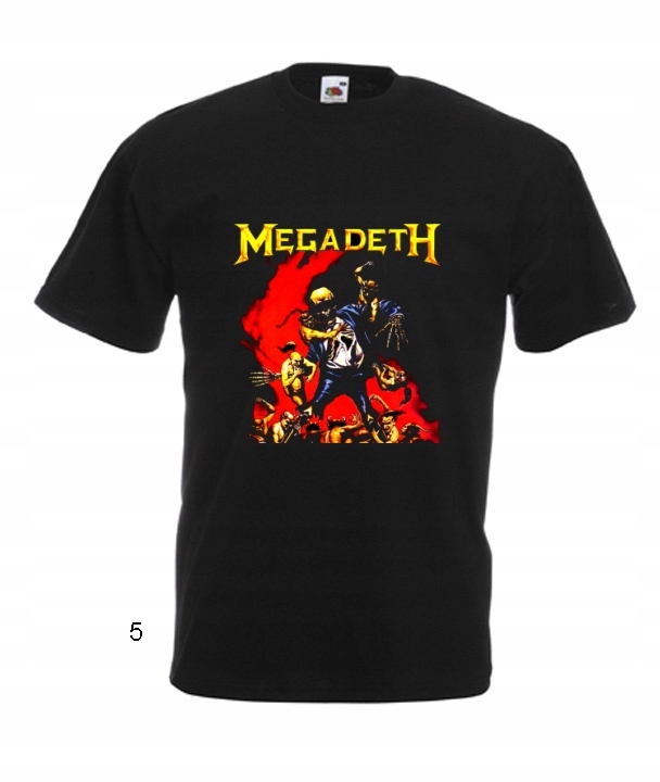 

Koszulki Męskie Wzory Megadeth Thrash Metal