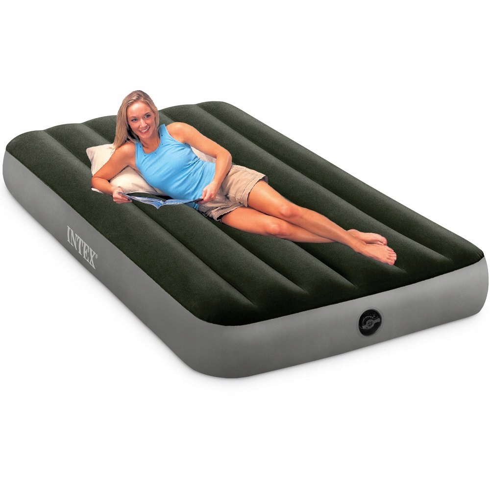 MATERAC DMUCHANY WELUROWY Intex 1-osobowy 64107 Model jednoosobowy