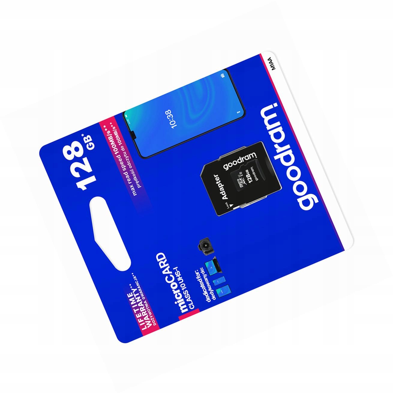Karta pamięci 128GB microSD do telefonu szybka 10 Class z adapterem Sd