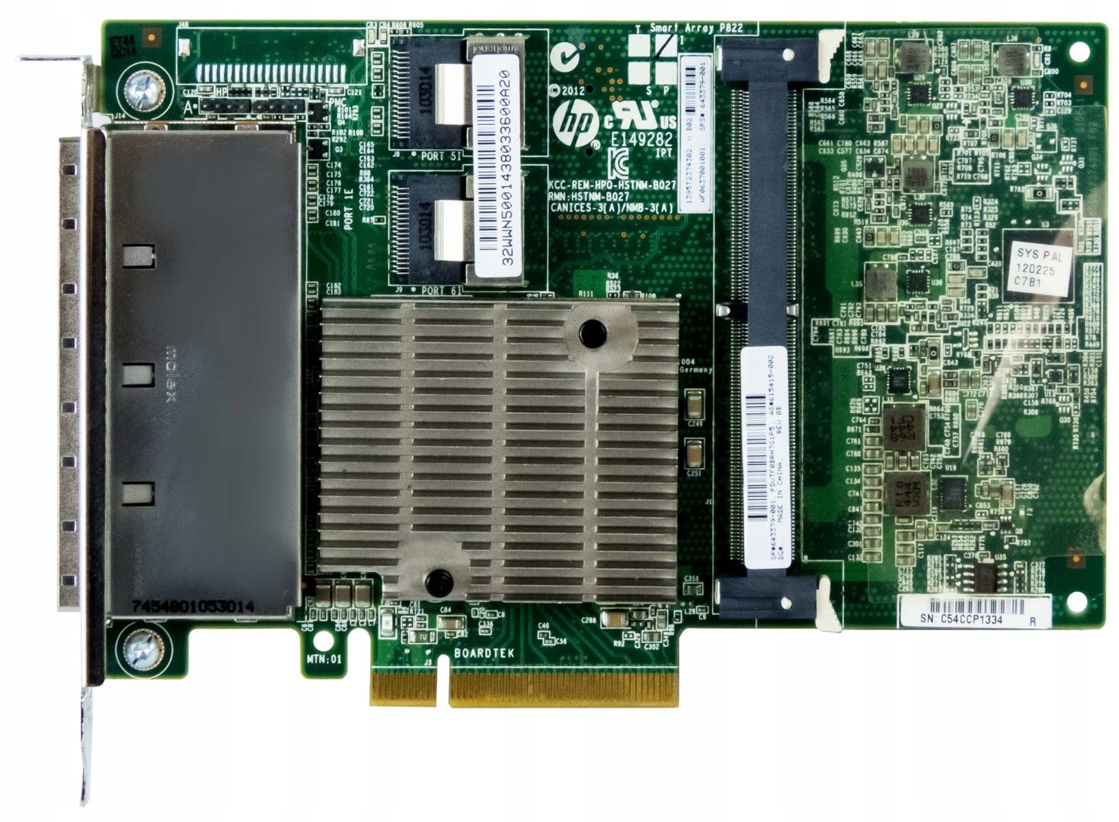 Hp Smart Array P822 Sas Raid 6 Gb/s Pcie 643379-001