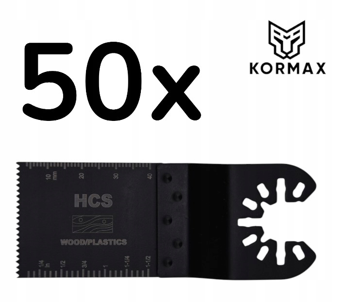 Brzeszczot płaski do multitool 34mmm Hcs uniwersalny 50szt. Kormax