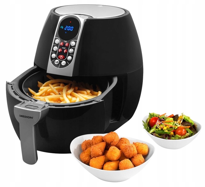 Frytkownica Air Fryer Niemiecka Medion 1500W 2.8L, 8 prog.automatycznych