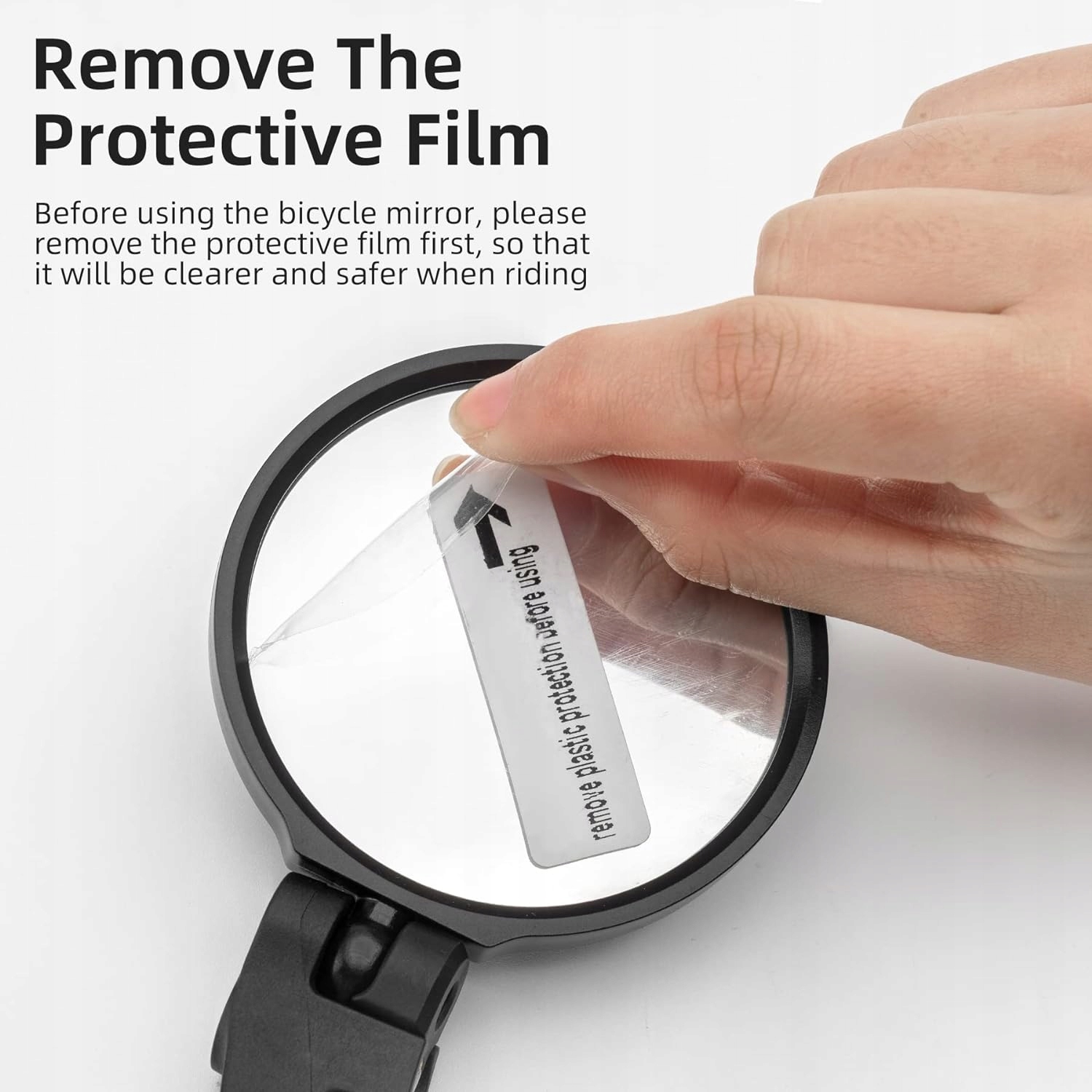 ROCKBROS Lusterko Rowerowe, Obrotowe Obracane 360° Lusterko Wsteczne Lewe Model 26210001003