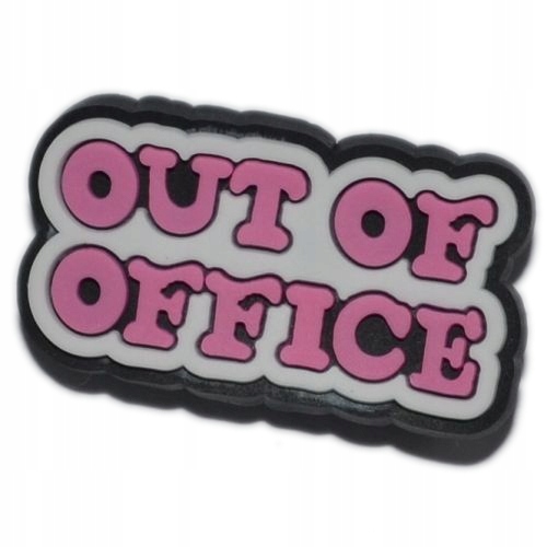

Napis - Przypinka do Crocs - Out of office - 3900
