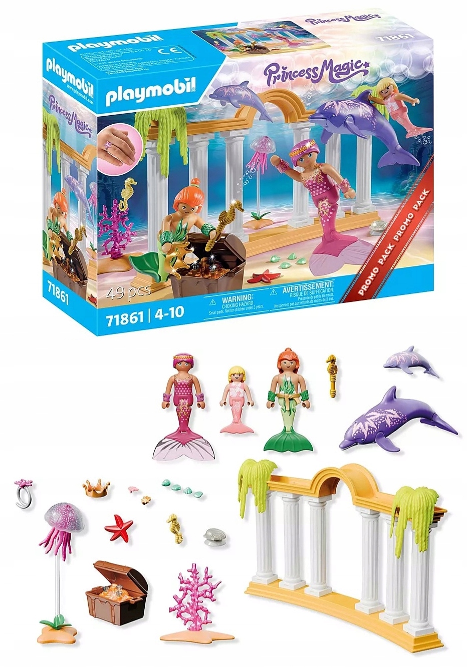 Playmobil 71861 Syrenki ze skarbem i delfinem