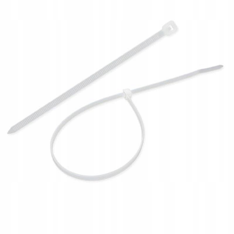 Opaska zaciskowa kablowa biała trytytka Ozn 45-280 (100 szt.)