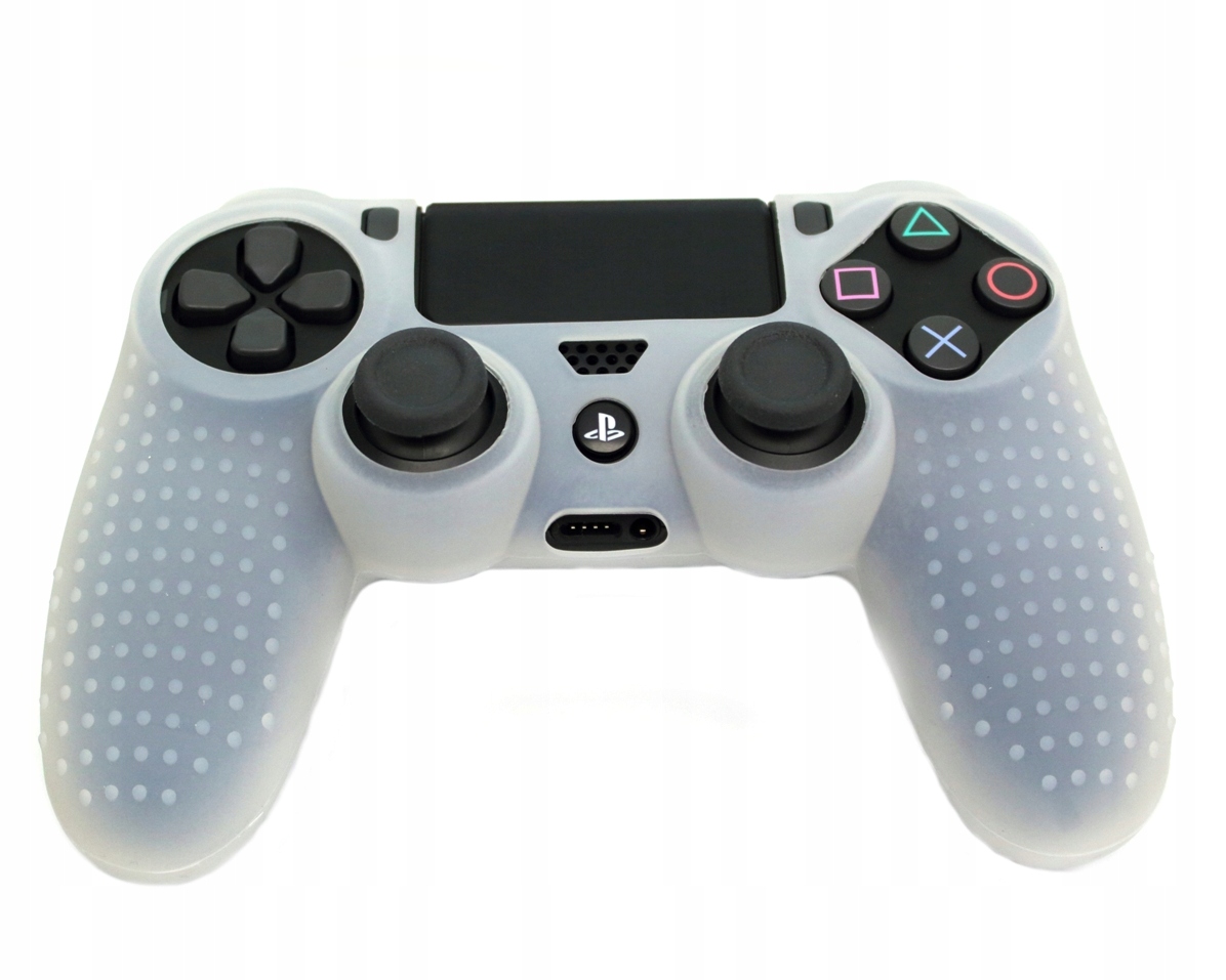 IRIS Silikonowy pokrowiec antypoślizgowy etui osłona na pad PS4 biały
