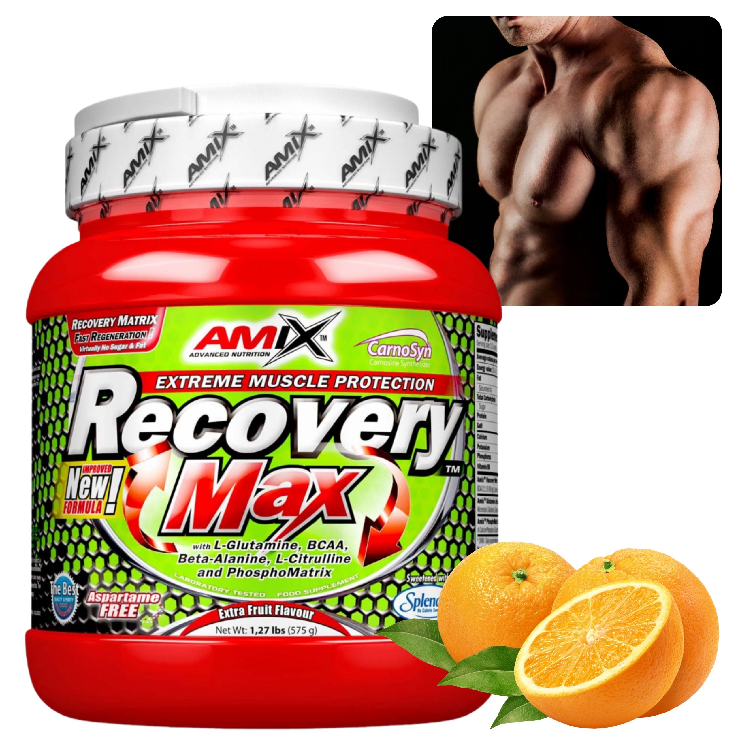 Potréninkovka Aminokyseliny Bcaa Glutamin Beta Alanin Citrulin Pomeranč