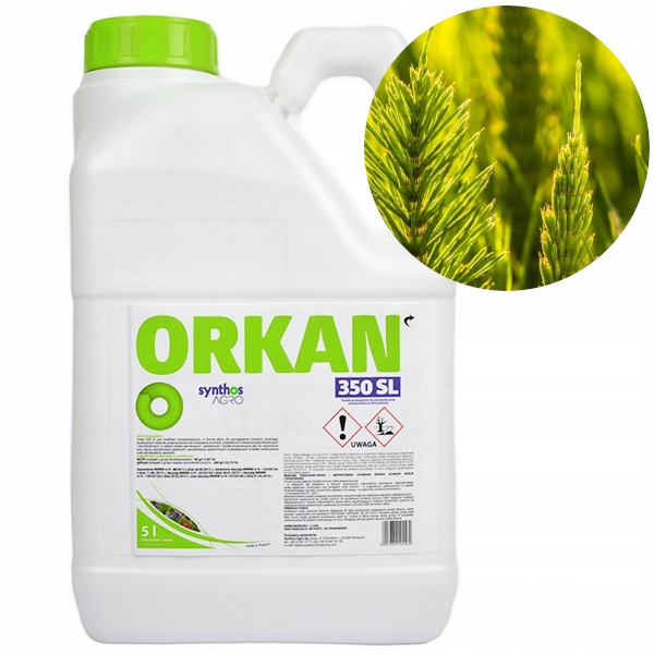 Orkan 350SL 5L Pogromca Chwastów zwalcza perz skrzyp polny Glifosat Mcpa