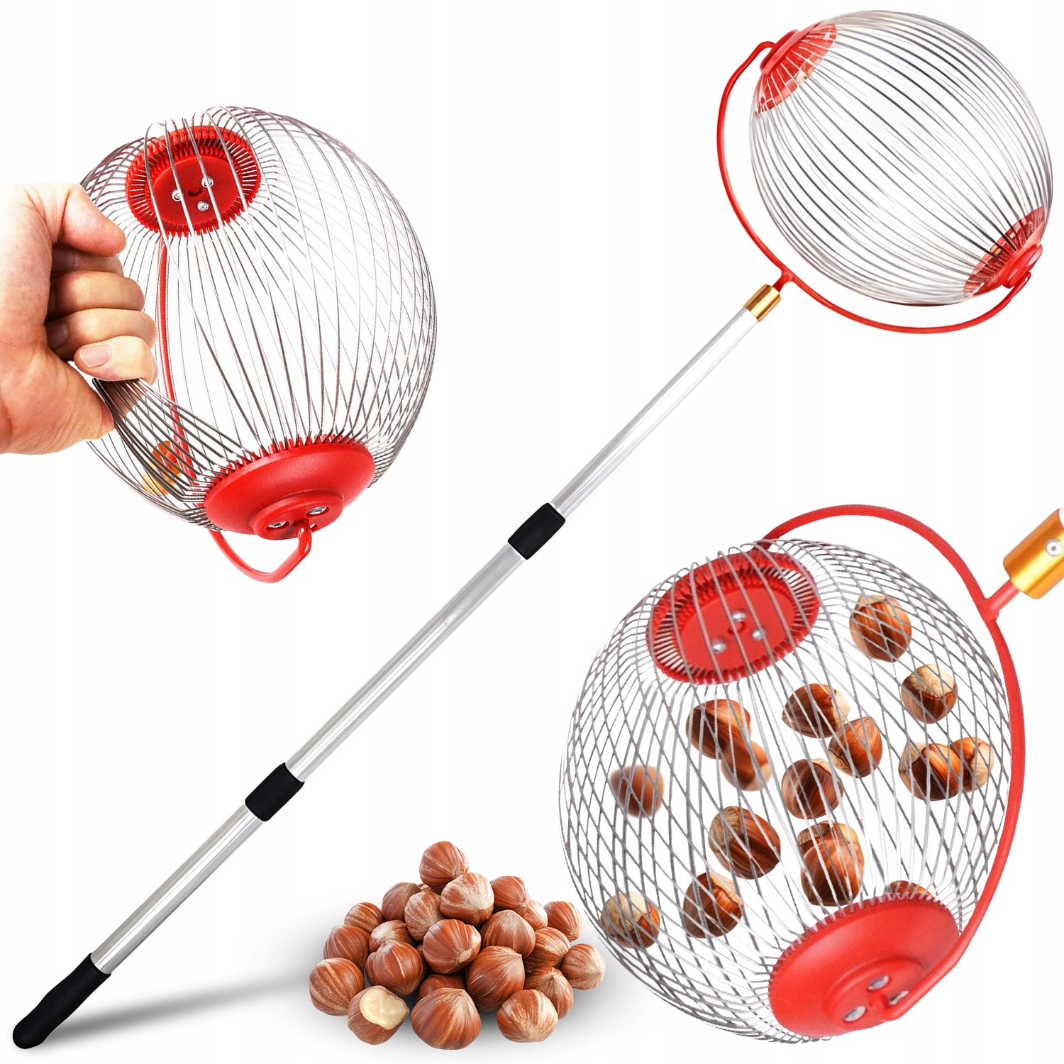 Sběračka Na Plody Kaštanových Ořechů A Jablek Teleskopická 128 CM