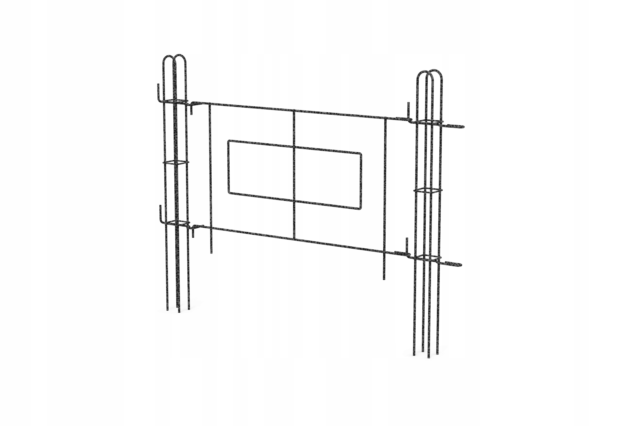 FURTKA BRAMKA OGRODOWA METALOWA PROSTA DO PŁOTKA Kolor czarny szary