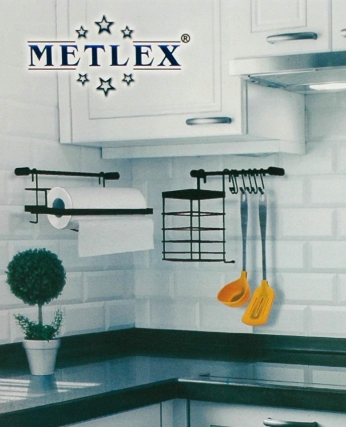 Komplet zestaw kuchenny reling przybory regał 4540BL EAN (GTIN) 5903856180061