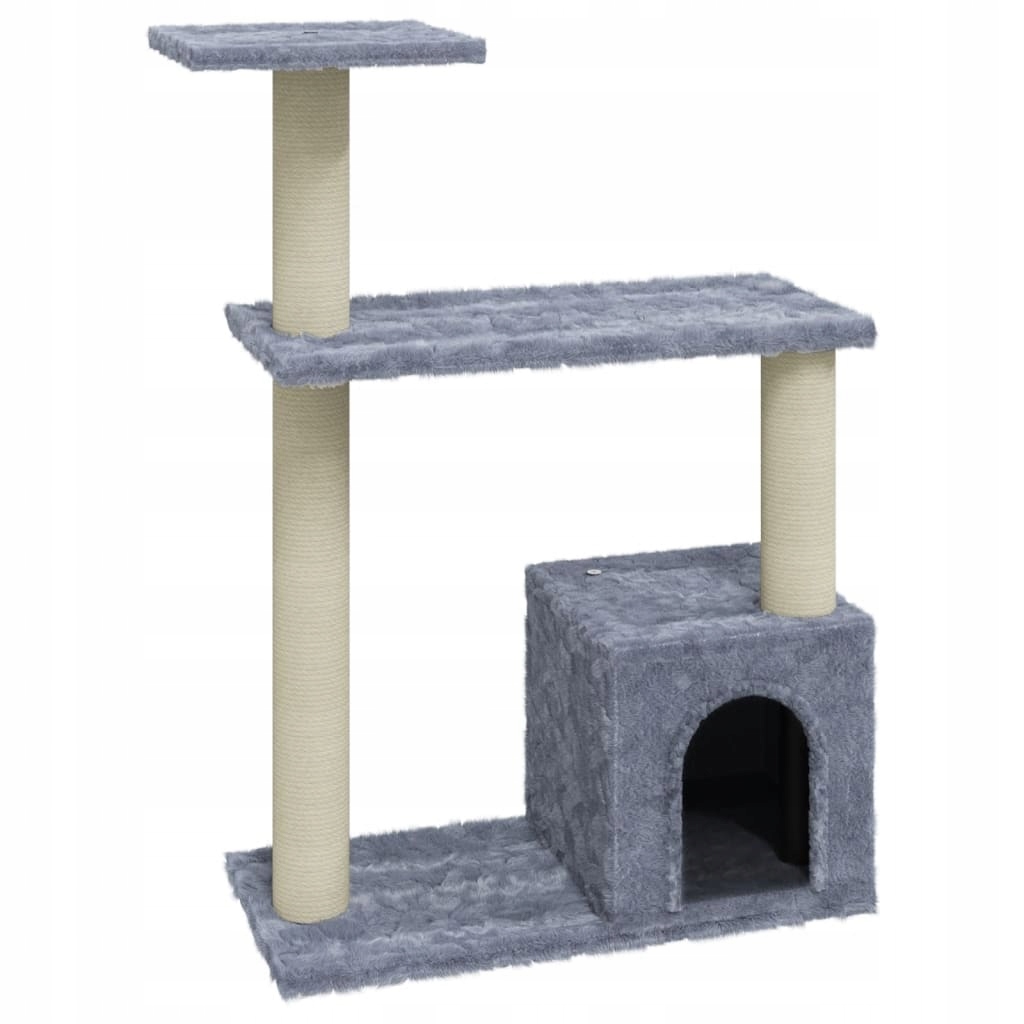Levně Škrabadlo pro kočky 54x22x70 světle šedé