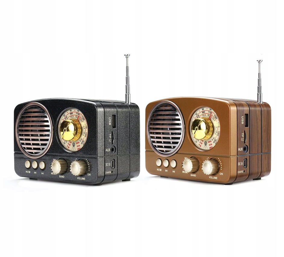

Radio Retro Usb Bluetooth Pendrive Karty Sd Fm Aux