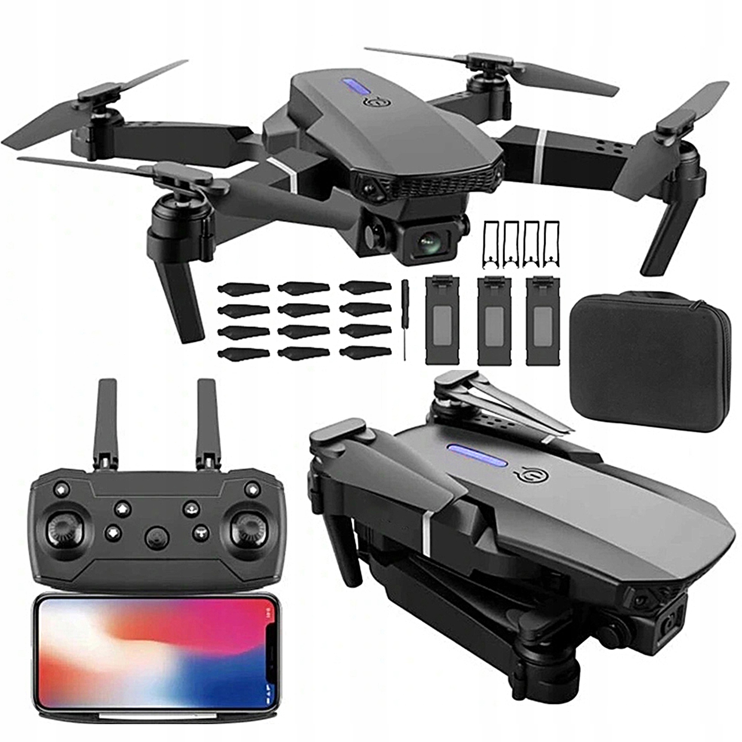 Drony S 4K Wifi Kamerou S Dobou Letu 15 Minut A Baterií 1800 Mah