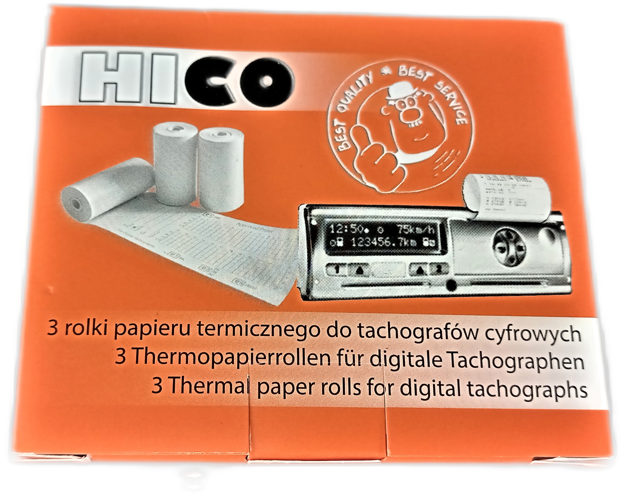 

Papier termiczny do tachografów cyfrowych 3szt