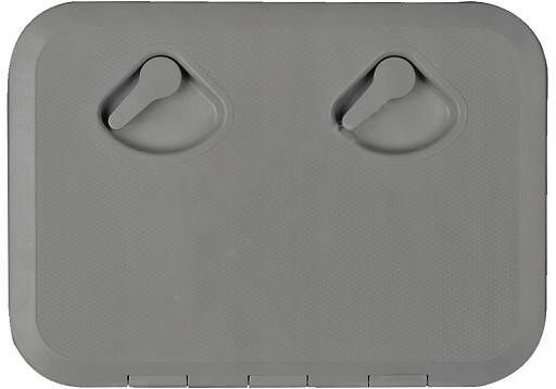 LUK 315X440 MM NA KLAMKĘ PVC SZARY