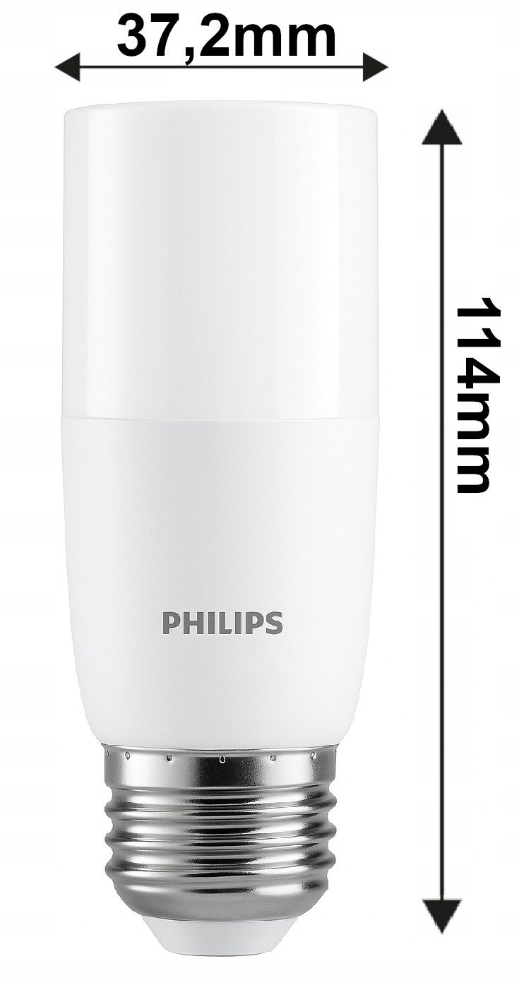 Żarówka LED E27 PHILIPS 9,5W = 68W 950lm Barwa Ciepła 3000K CorePro T38 Marka Philips