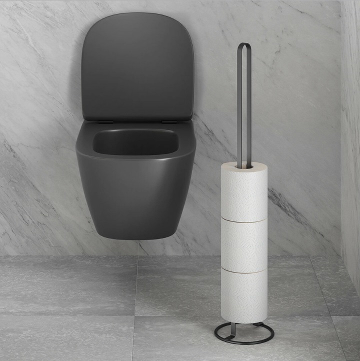 MARKOWY ORGANIZER STOJAK WIESZAK NA ZAPASOWE ROLKI PAPIER TOALETOWY SWISS Marka inna