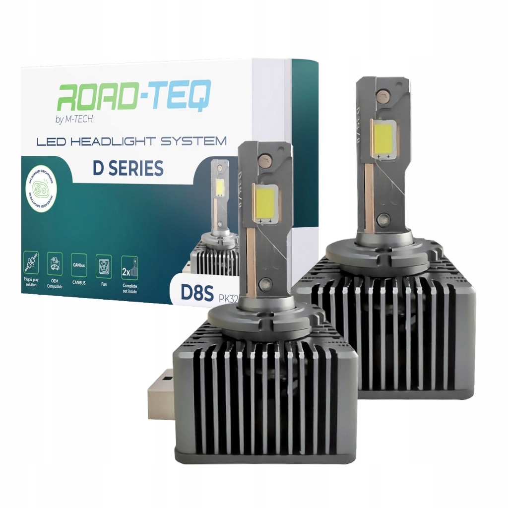 D8S Led Xenónová Žiarovka Plug & Play Canbus 6000K