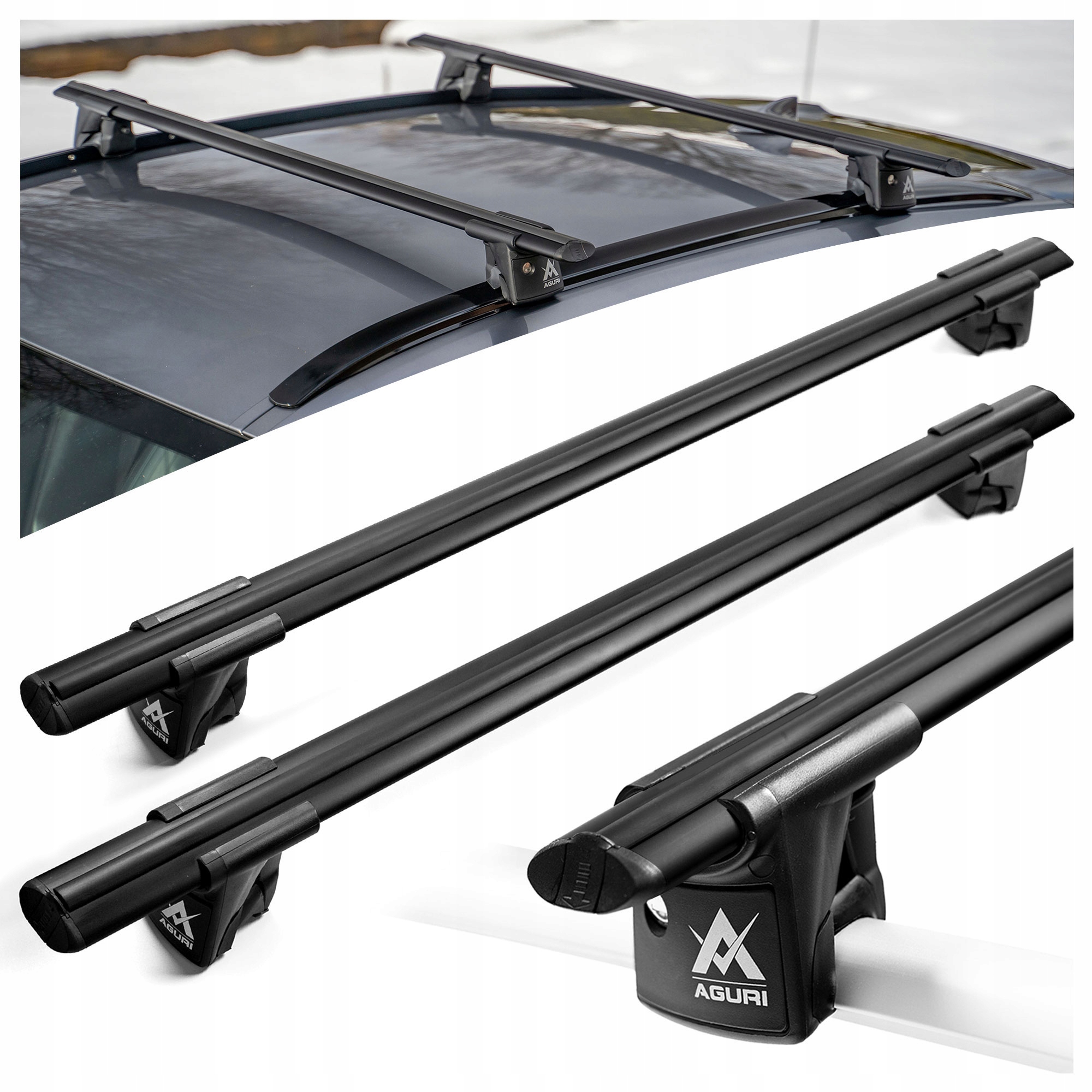 Střešní nosič nosníků na relingy pro Renault Austral 2022-