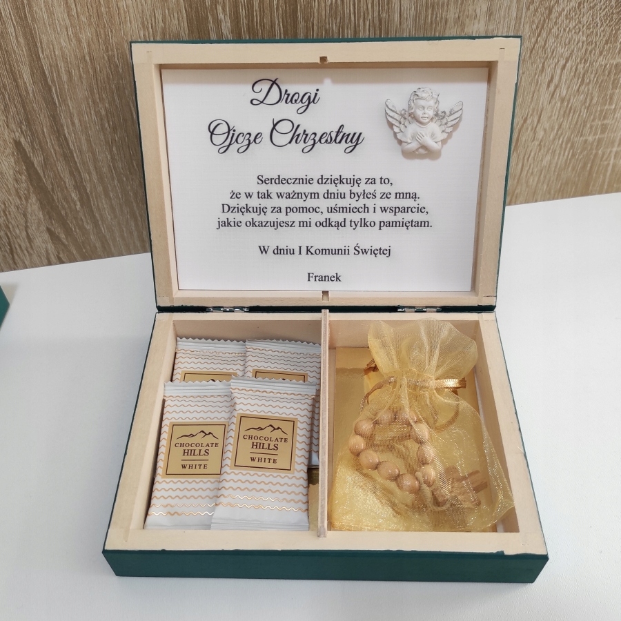 Podziękowanie I Komunia chrzestnych babci dziadków Marka inna