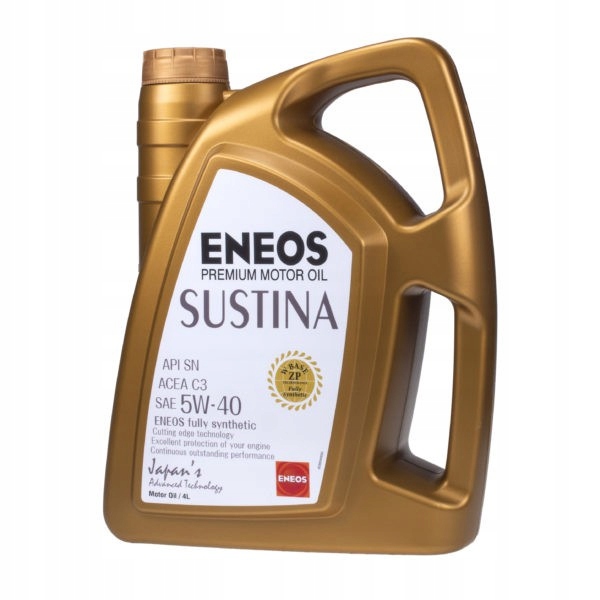 Syntetický motorový olej Eneos Sustina 4 l 5W-40
