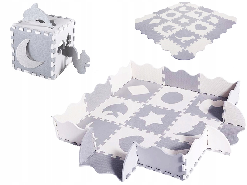 MATA PIANKOWA PUZZLE PIANKOWE EDUKACYJNE DLA DZIECI GRUBA SKŁADANA KOJEC