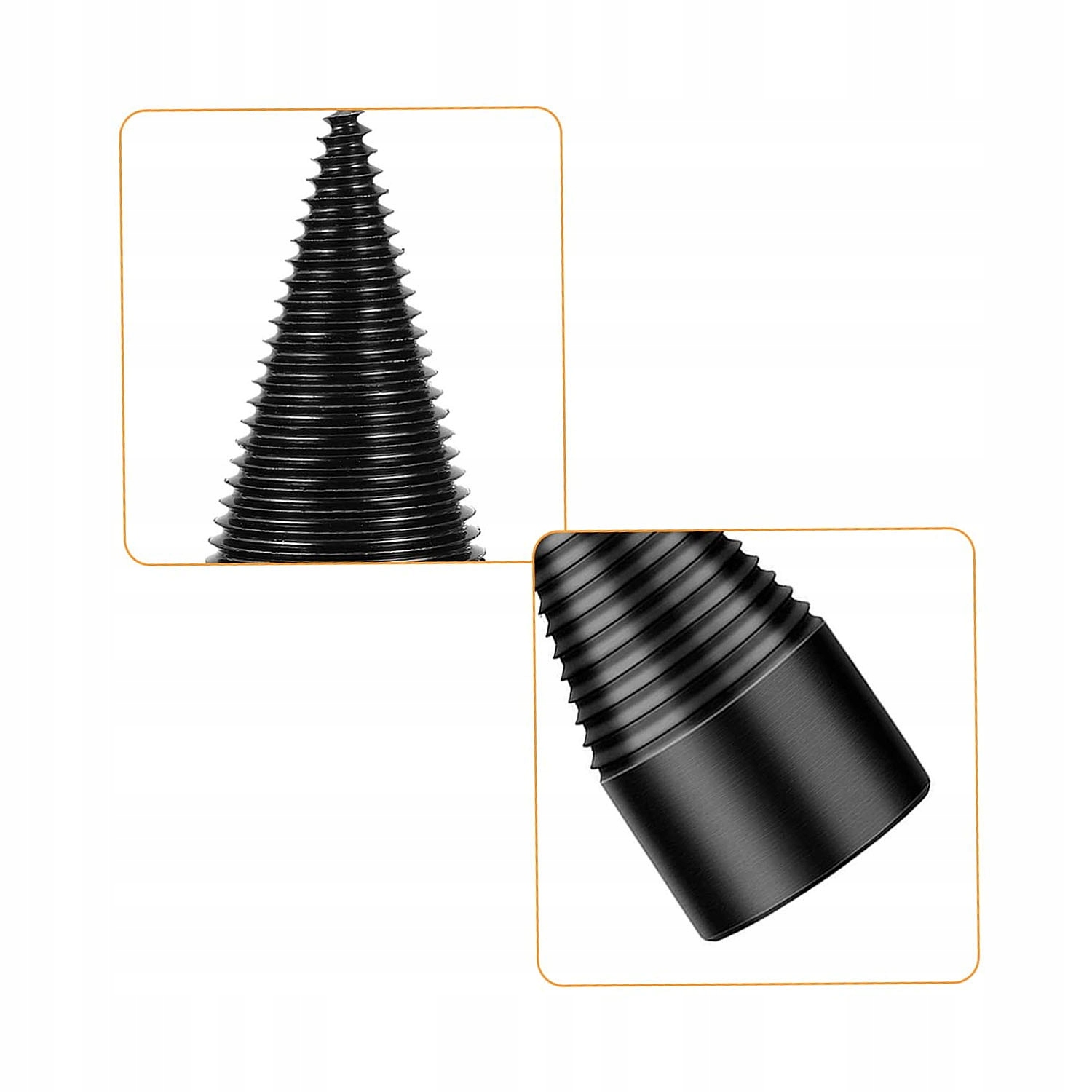 Malkų skaldymo grąžtas 42 mm su 3 adapterių rinkiniu