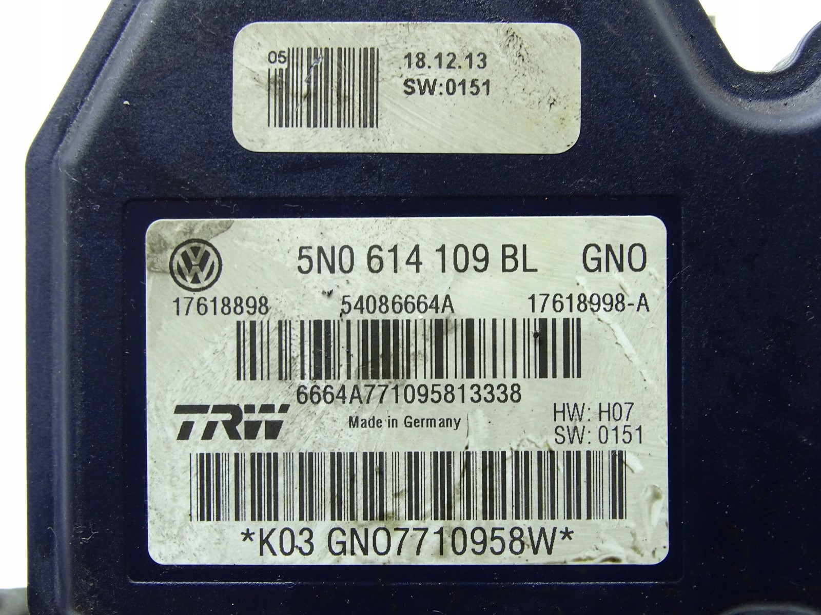 Servofreno ABS AUDI Q3 8U 2.0 TDI 11- 5N0614109BL