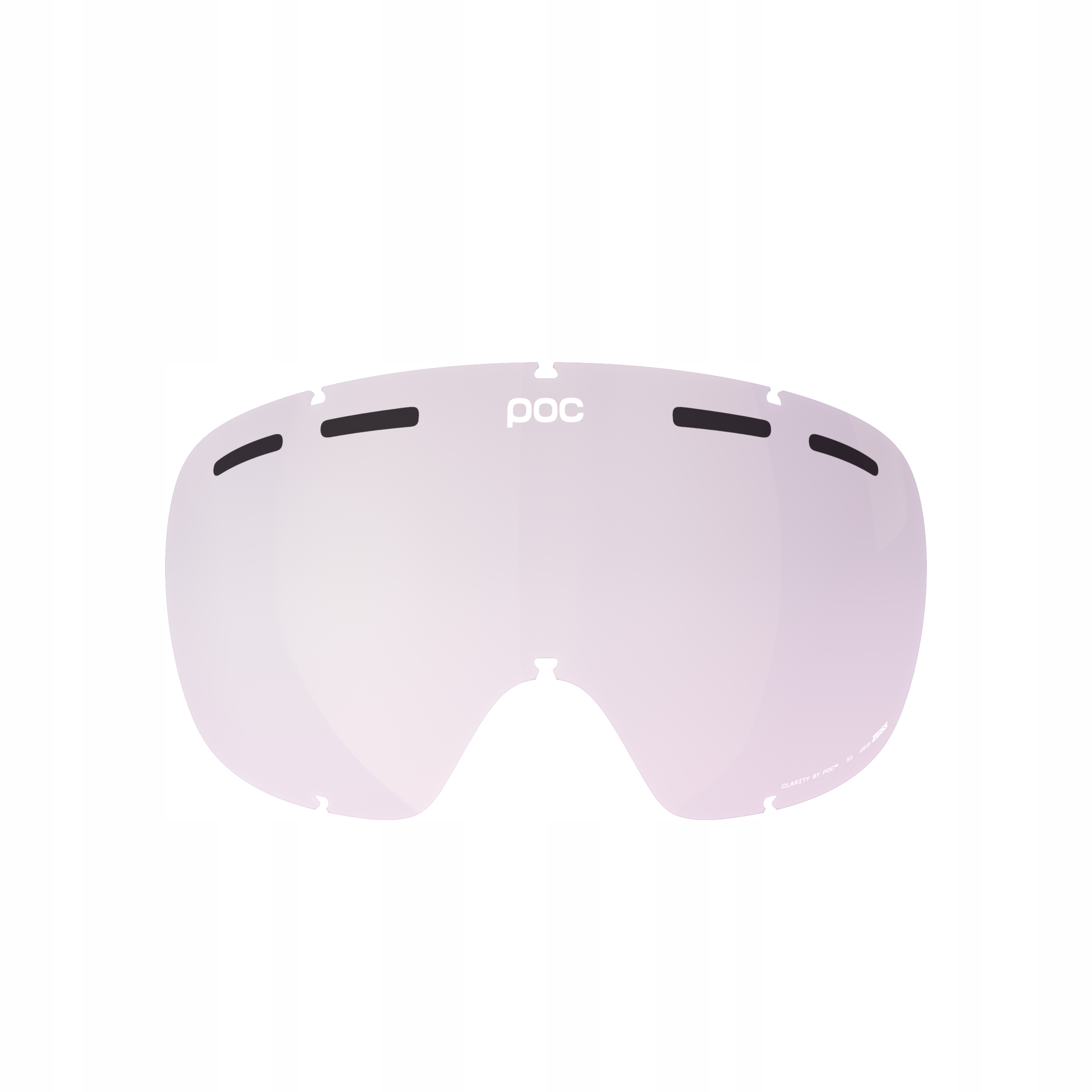 Sklo Poc Fovea MID Clarity pro umělé/velmi intenzivní umělé osvětlení, propustnost světla 73 %