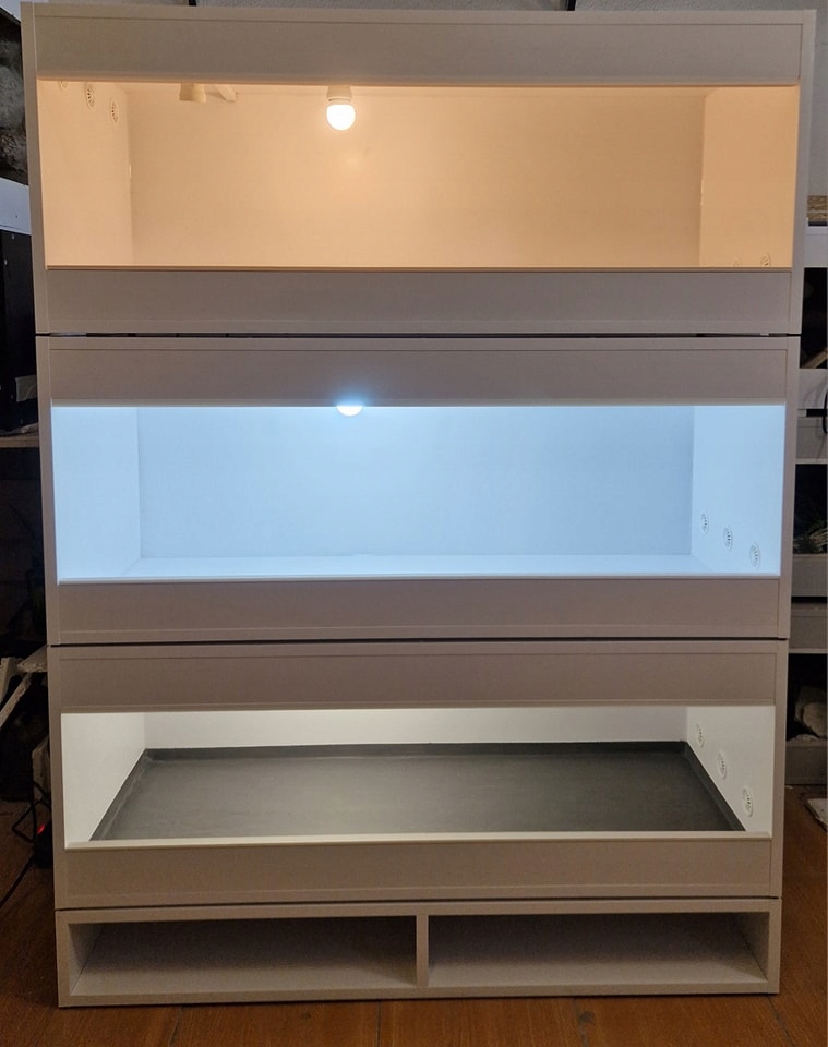 Terária 3KS Terarijní Zástavba 100X40X40 Regál Komplet