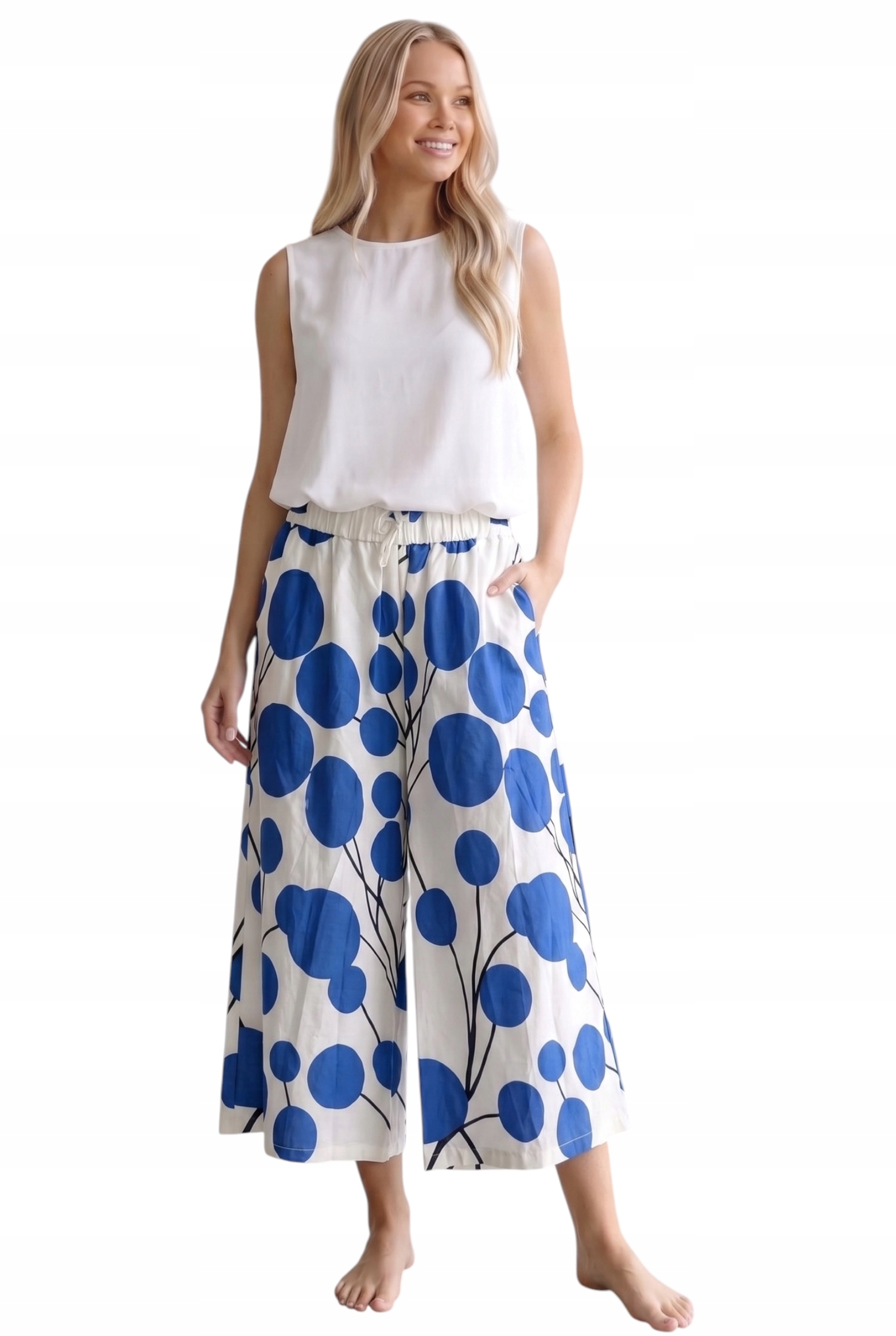 Dámské kalhoty Wendy Trendy oversize, italská móda