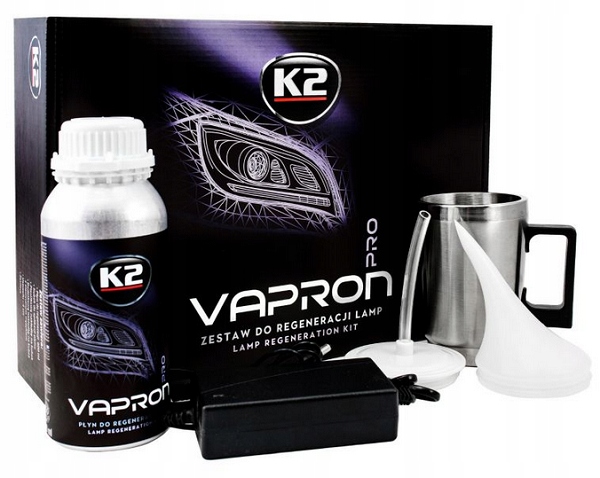 K2 VAPRON ZESTAW DO REGENERACJI LAMP REFLEKTOROW