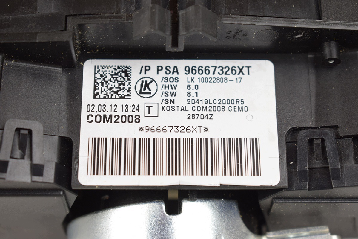 DEVIO LUCI TERGICRISTALLO TERGI CITROEN PEUGEOT 96667326XT